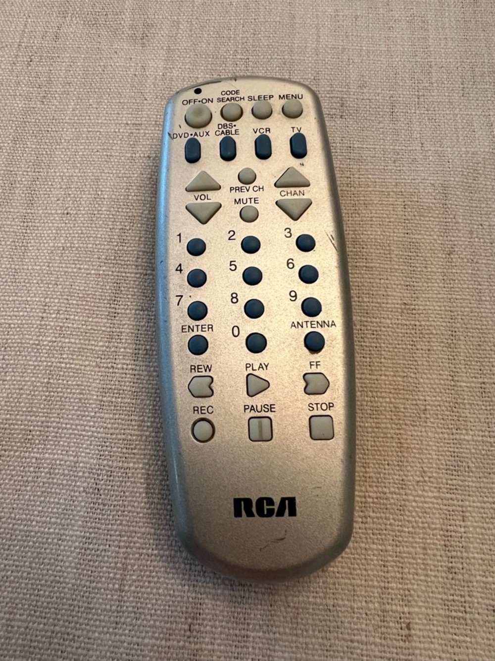 RCA Silver Universal Media Remote - Replacement Remote Control